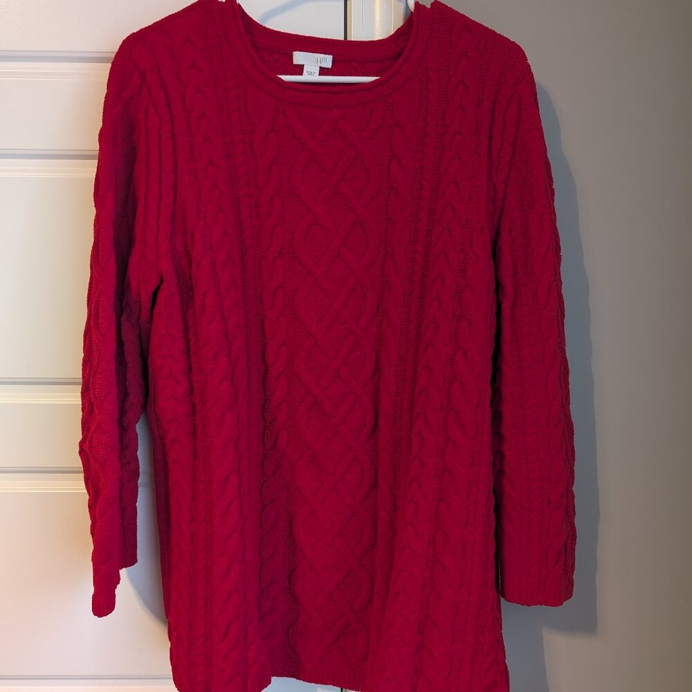 J.Jill Red Sweater, size Large